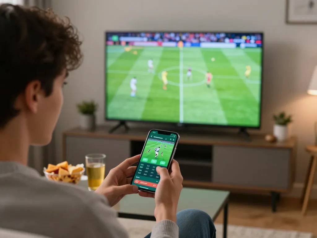 Betting on keo nha cai hom nay with excitement while watching a live sports match.