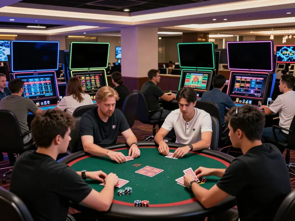 Players engaging in the dynamic KU88 gaming experience, showcasing vibrant betting options in an exciting casino environment.