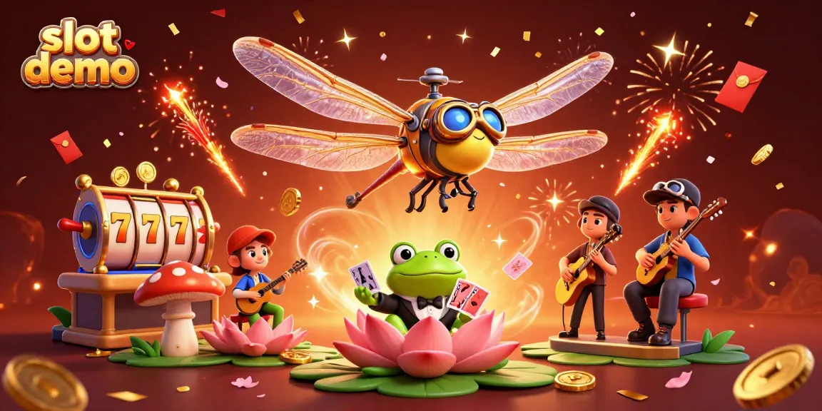 Menangkan slot demo dengan croupier katak yang membagikan kartu di kasino lili