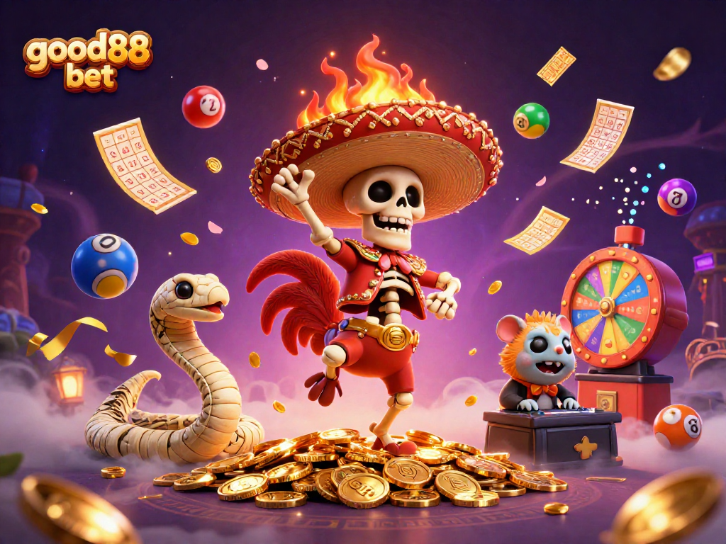 Experience the excitement of good88 bet with colorful lottery elements and a festive atmosphere.