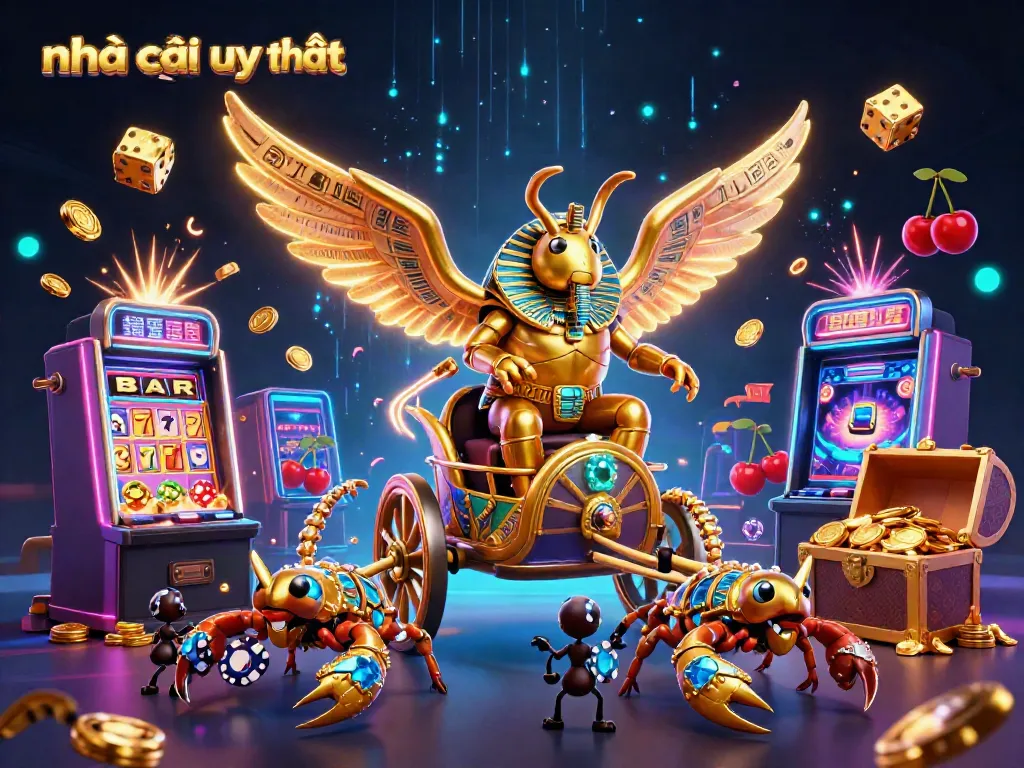 Experience exciting gaming at nhà cái uy tín with vibrant casino elements and thrilling characters.