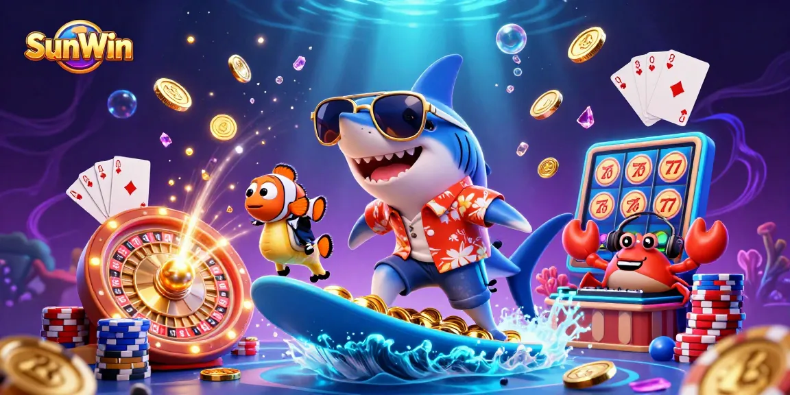Experience thrilling gaming at SunWin with a vibrant 3D scene full of excitement and opportunities!