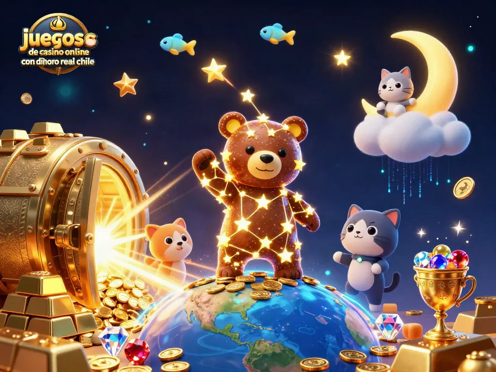 Disfruta de juegos de casino online con dinero real chile, donde estrellas y monedas brillan en un mundo mágico.