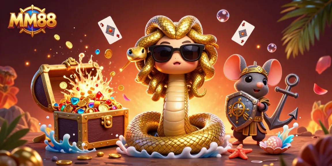 Spin to win with MM88 - vibrant gaming scene featuring cheerful characters and dynamic gambling elements.